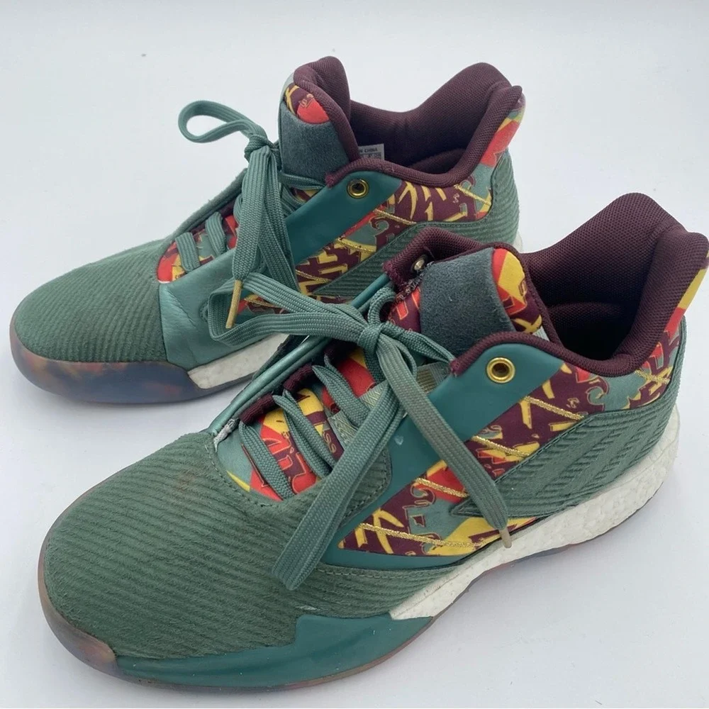 Adidas T-Mac Millennium Collegiate Green‎ Gold Basketball Shoes FW8548 Mens 6.5